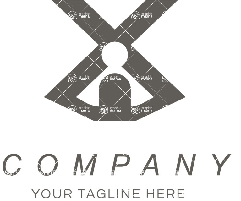 Business Logo Templates - vector graphics in a pack from GraphicMama - X Sign Business Logo Design Concept